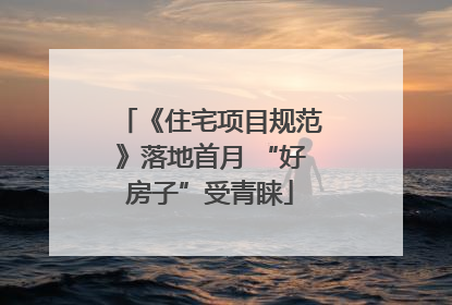 《住宅项目规范》落地首月 “好房子”受青睐