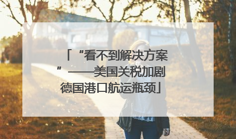 “看不到解决方案”——美国关税加剧德国港口航运瓶颈