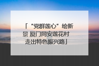 “党群莲心”绘新景 厦门同安莲花村走出特色振兴路