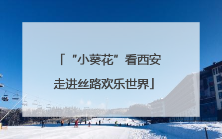 “小葵花”看西安走进丝路欢乐世界