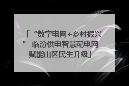“数字电网+乡村振兴” 临汾供电智慧配电网赋能山区民生升级