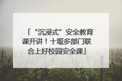 “沉浸式”安全教育课开讲！十堰多部门联合上好校园安全课