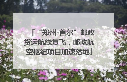 “郑州-首尔”邮政货运航线复飞，邮政航空枢纽项目加速落地