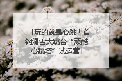 玩的就是心跳！首钢滑雪大跳台“顽酷心跳塔”试运营