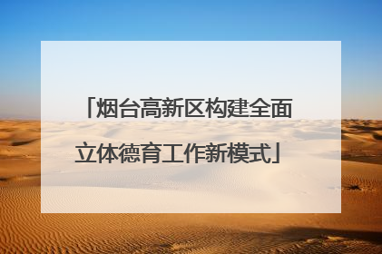 烟台高新区构建全面立体德育工作新模式