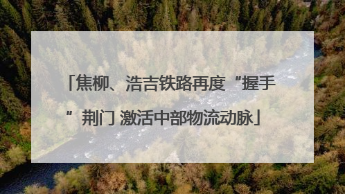 焦柳、浩吉铁路再度“握手”荆门 激活中部物流动脉