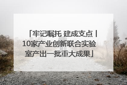 牢记嘱托 建成支点丨10家产业创新联合实验室产出一批重大成果