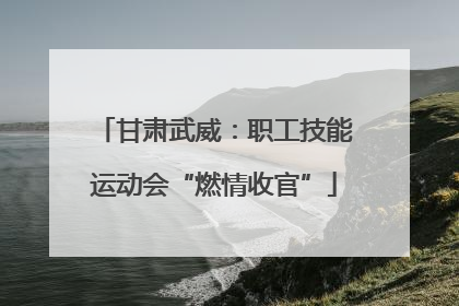 甘肃武威：职工技能运动会“燃情收官”