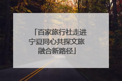 百家旅行社走进宁夏同心共探文旅融合新路径
