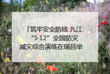筑牢安全防线 九江“5·12”全国防灾减灾综合演练在瑞昌举行(组图|视频)