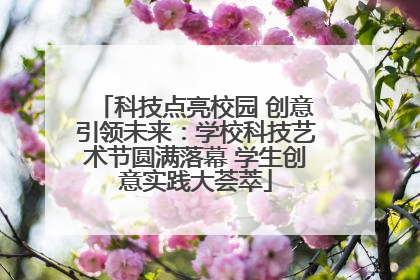 科技点亮校园 创意引领未来：学校科技艺术节圆满落幕 学生创意实践大荟萃