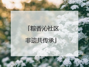 粽香沁社区 非遗共传承
