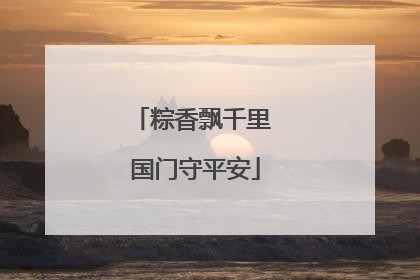 粽香飘千里 国门守平安