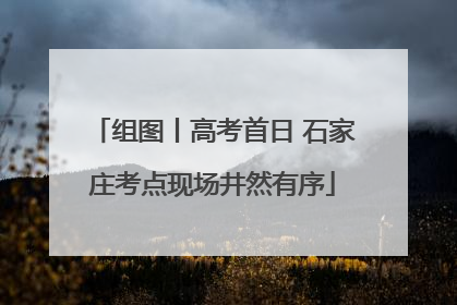 组图丨高考首日 石家庄考点现场井然有序