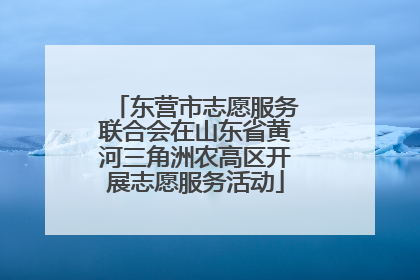 东营市志愿服务联合会在山东省黄河三角洲农高区开展志愿服务活动