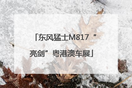 东风猛士M817“亮剑”粤港澳车展