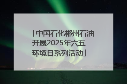 中国石化郴州石油开展2025年六五环境日系列活动