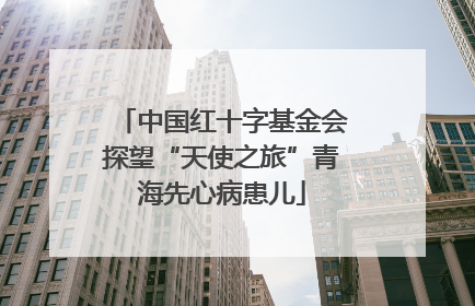 中国红十字基金会探望“天使之旅”青海先心病患儿
