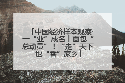 中国经济样本观察·一“业”成名丨面包“总动员”！“走”天下也“香”家乡