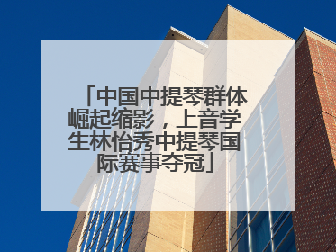 中国中提琴群体崛起缩影，上音学生林怡秀中提琴国际赛事夺冠