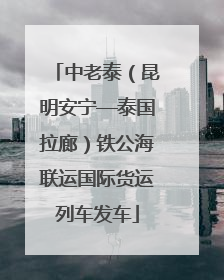 中老泰（昆明安宁—泰国拉廊）铁公海联运国际货运列车发车