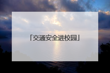 交通安全进校园