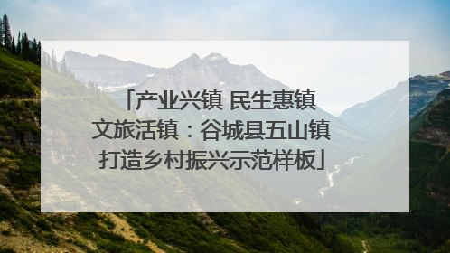 产业兴镇 民生惠镇 文旅活镇：谷城县五山镇打造乡村振兴示范样板
