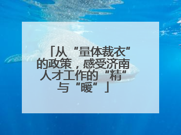 从“量体裁衣”的政策，感受济南人才工作的“精”与“暖”
