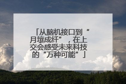 从脑机接口到“月壤成纤”，在上交会感受未来科技的“万种可能”