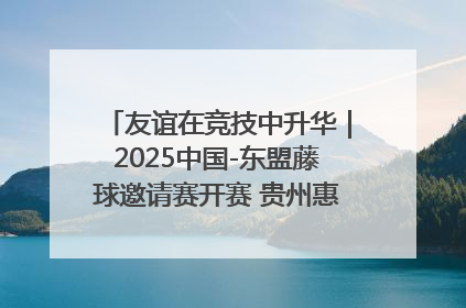 友谊在竞技中升华｜2025中国-东盟藤球邀请赛开赛 贵州惠水燃动“空中芭蕾”