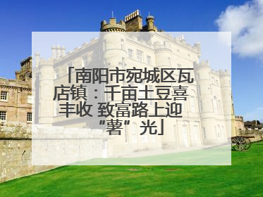 南阳市宛城区瓦店镇：千亩土豆喜丰收 致富路上迎“薯”光