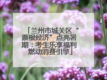 兰州市城关区“票根经济”点亮暑期：考生乐享福利 燃动消费引擎