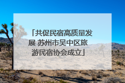 共促民宿高质量发展 苏州市吴中区旅游民宿协会成立