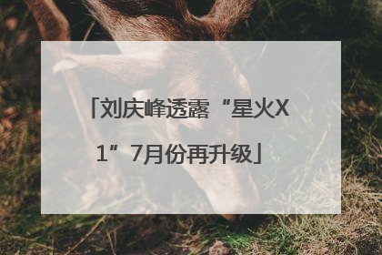 刘庆峰透露“星火X1”7月份再升级