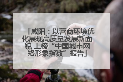 咸阳：以营商环境优化展现高质量发展新面貌 上榜“中国城市网络形象指数”报告