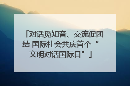 对话觅知音、交流促团结 国际社会共庆首个“文明对话国际日”