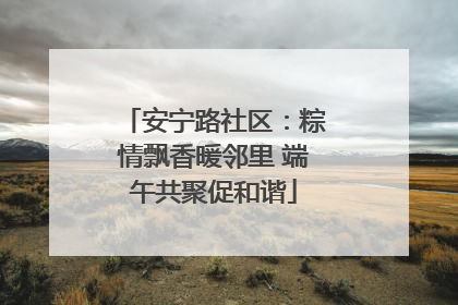 安宁路社区：粽情飘香暖邻里 端午共聚促和谐