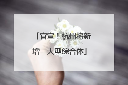 官宣！杭州将新增一大型综合体