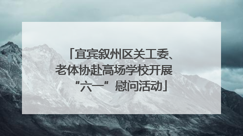 宜宾叙州区关工委、老体协赴高场学校开展“六一”慰问活动