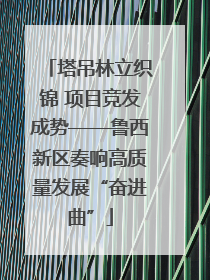 塔吊林立织锦 项目竞发成势——鲁西新区奏响高质量发展“奋进曲”