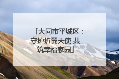 大同市平城区：守护折翼天使 共筑幸福家园