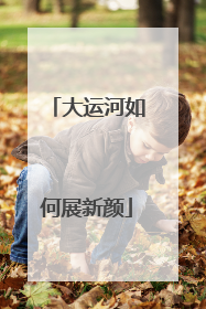 大运河如何展新颜