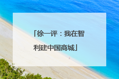 徐一评：我在智利建中国商城