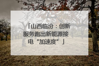 山西临汾：创新服务跑出新能源接电“加速度”