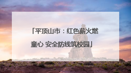 平顶山市：红色薪火燃童心 安全防线筑校园
