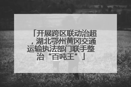 开展跨区联动治超，湖北鄂州黄冈交通运输执法部门联手整治“百吨王”