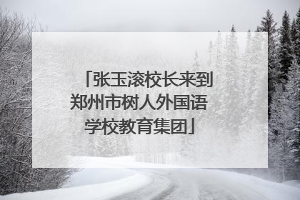 张玉滚校长来到郑州市树人外国语学校教育集团