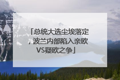 总统大选尘埃落定，波兰内部陷入亲欧VS疑欧之争