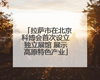 拉萨市在北京科博会首次设立独立展馆 展示高原特色产业