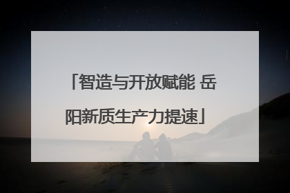 智造与开放赋能 岳阳新质生产力提速